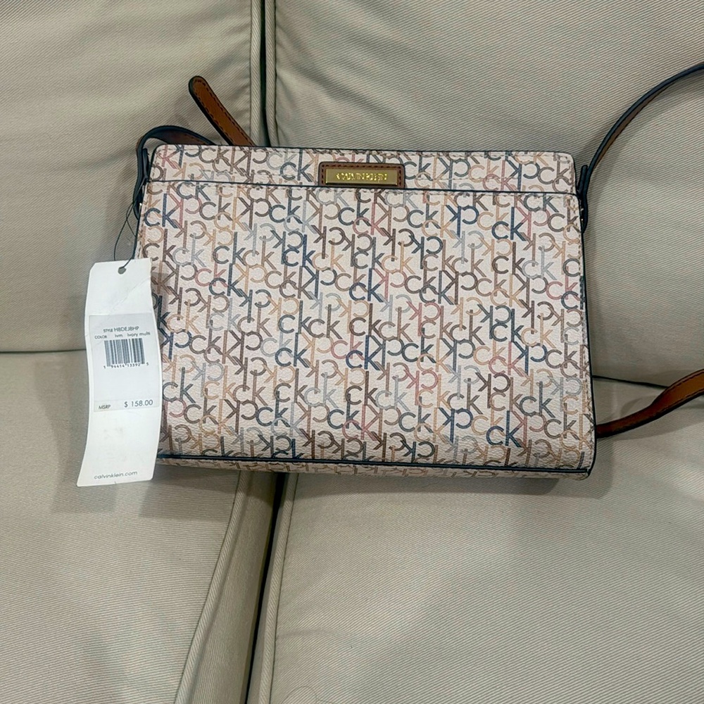 NWT Calvin Klein Leather Handbag
